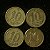 04 Moedas do Brasil - 10 Centavos - 1946 - Getulio Vargas - Aluminio Bronze - Mbc - ref.3130 - Imagem 1