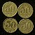 04 Moedas do Brasil - 50 Centavos - 1954 - Presidente Dutra - Aluminio Bronze - Mbc - ref.3135 - Imagem 1