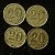 04 Moedas do Brasil - 20 Centavos - 1944 - Getulio Vargas - Aluminio Bronze - Mbc - ref.3137 - Imagem 1