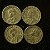 04 Moedas do Brasil - 20 Centavos - 1944 - Getulio Vargas - Aluminio Bronze - Mbc - ref.3137 - Imagem 2
