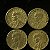 04 Moedas do Brasil - 20 Centavos - 1946 - Getulio Vargas - Aluminio Bronze - Mbc - ref.3140 - Imagem 2