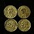 04 Moedas do Brasil - 10 Centavos - 1947 -Jose Bonifacio - Aluminio Bronze - Mbc - ref.3147 - Imagem 2