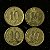 04 Moedas do Brasil - 10 Centavos - 1947 -Jose Bonifacio - Aluminio Bronze - Mbc - ref.3147 - Imagem 1
