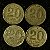 04 Moedas do Brasil - 20 Centavos - 1949 - Rui Barbosa - Aluminio Bronze - Mbc - ref.3149 - Imagem 1