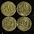 04 Moedas do Brasil - 50 Centavos - 1956 - Presidente Dutra - Aluminio Bronze - Mbc - ref.3152 - Imagem 1