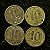04 Moedas do Brasil - 10 Centavos - 1943 - Getulio Vargas - Aluminio Bronze - Mbc - ref.3154 - Imagem 1