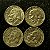 04 Moedas do Brasil - 10 Centavos - 1958 - Jose Bonifacio - Aluminio Bronze - Mbc - ref.3158 - Imagem 2