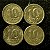 04 Moedas do Brasil - 10 Centavos - 1954 - Jose Bonifacio - Aluminio Bronze - Mbc - ref.3160 - Imagem 1