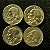 04 Moedas do Brasil - 10 Centavos - 1954 - Jose Bonifacio - Aluminio Bronze - Mbc - ref.3160 - Imagem 2