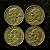04 Moedas do Brasil - 10 Centavos - 1951 - Jose Bonifácio - Aluminio Bronze - Mbc - ref.3169 - Imagem 2