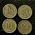 04 Moedas do Brasil - 10 Centavos - 1951 - Jose Bonifácio - Aluminio Bronze - Mbc - ref.3169 - Imagem 1