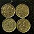 04 Moedas do Brasil - 20 Centavos - 1945 - 1946 - Getulio Vargas - Aluminio Bronze - Mbc - ref.3170 - Imagem 1