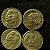 04 Moedas do Brasil - 20 Centavos - 1954 - Rui Barbosa - Aluminio Bronze - Mbc - ref.3171 - Imagem 2