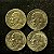 04 Moedas do Brasil - 10 Centavos - 1955 - Jose Bonifácio - Aluminio Bronze - Mbc - ref.3172 - Imagem 2