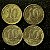 04 Moedas do Brasil - 10 Centavos - 1955 - Jose Bonifácio - Aluminio Bronze - Mbc - ref.3172 - Imagem 1