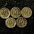 05 Moedas do Brasil - 10 Centavos - 1946-1948-1955-1949-1953 - Aluminio Bronze - Mbc - ref.3175 - Imagem 1
