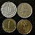 04 Moedas Estrangeiras - Chile 1974-Reino Unido 2006-Austria 1993-Portgual 1986 - Mbc - ref.3191 - Imagem 1