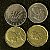 04 Moedas Estrangeiras - Grécia 1980-França 1988-Argentina 1986-Italia 1976 - Mbc - ref.3197 - Imagem 2