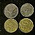 04 Moedas Estrangeiras - Grécia 1980-França 1988-Argentina 1986-Italia 1976 - Mbc - ref.3197 - Imagem 1