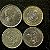 04 Moedas Estrangeiras -Panama 2005-Espanha 19875-Peru 1986-Argentina 2010 - Mbc - ref.3199 - Imagem 2