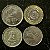 04 Moedas Estrangeiras -Panama 2005-Espanha 19875-Peru 1986-Argentina 2010 - Mbc - ref.3199 - Imagem 1