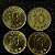 04 Moedas Estrangeiras - Coreia do Sul - 2001-1999-1995-2000 - Mbc - ref.3206 - Imagem 1