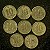 08 Moedas do Brasil - 10 cts-1953-1947=1950-1951-1952-1945-1951-1948 - Aluminio Bronze - Mbc - ref.3147 - Imagem 1