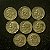 08 Moedas do Brasil - 10 cts-1953-1947=1950-1951-1952-1945-1951-1948 - Aluminio Bronze - Mbc - ref.3147 - Imagem 2