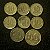 08 Moedas do Brasil - 10 cts-1948-1953-1953-1949-1955-1950 - 20 cts 1955 - 50 cts 1956 - Aluminio Bronze - Mbc - ref.3148 - Imagem 1