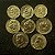 08 Moedas do Brasil - 10 cts-1948-1955-1953- 20 cts 1955-1953 - 50 cts 1956-1953-1945 - Aluminio Bronze - Mbc - ref.3149 - Imagem 2