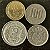 04 Moedas Estrangeira - França 1948 - Espanha 1975 - Chile 2022 - Japão 1967 - Mbc - ref.3249 - Imagem 1