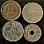 04 Moedas Estrangeira - França 1920 - Reino Unido 1996 - Italia 1962 - Japão 1962 - Mbc - ref.3251 - Imagem 1