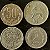 04 Moedas Estrangeira - Reino Unido 1976 - Chile 1999 - Argentina 1957 - Portugal 1946 - Mbc - ref.3252 - Imagem 1