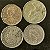 04 Moedas Estrangeira - Reino Unido 1976 - Chile 1999 - Argentina 1957 - Portugal 1946 - Mbc - ref.3252 - Imagem 2