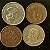 04 Moedas Estrangeira - Chile 1998 - Uruguai 1981 - Reino Unido 1871 - Argentina 1978 - Mbc - ref.3253 - Imagem 2