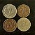 04 Moedas Estrangeira - Chile 1998 - Uruguai 1981 - Reino Unido 1871 - Argentina 1978 - Mbc - ref.3253 - Imagem 1