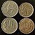 04 Moedas Estrangeira - Uruguai 1981 - Reino Unido 1968 - Chile - 1987 - Belgica 1981 - Mbc - ref.3254 - Imagem 1