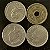 04 Moedas Estrangeira - Japão 1975 - Espanha 1975 - Reino Unido 1992 - Uruguai 1953 - Mbc - ref.3255 - Imagem 2