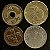 04 Moedas Estrangeira - Italia 1978 - Espanha 1975 - Portugal 1953 - Japão 1975 - Mbc - ref.3259 - Imagem 2