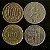 04 Moedas Estrangeira - Argentina 1980 - Reino Unido 1973 - Italia 1956 - Chile 1998 - Mbc - ref.3261 - Imagem 1