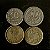 04 Moedas Estrangeira - Portugal 1987 - Espanha 1966 - Uruguai - 1953 - Argentina 1952 - Mbc - ref.3262 - Imagem 1