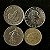 04 Moedas Estrangeira - Italia 1982 - Espanha 1975 - França 1960 - Argentina 1994 - Mbc - ref.3263 - Imagem 2