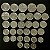 32 Moedas do Brasil Diferentes - Aço Inoxidavel - Mbc - ref.3281 - Imagem 1