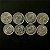 08 Moedas do Brasil - 1 e 5 Cruzados - Aço Inoxidavel - Mbc - ref.3285 - Imagem 2