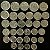 34 Moedas do Brasil - Diferentes - Aço Inoxidavel - Mbc - ref.3294 - Imagem 1