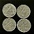 04 Moedas do Brasil - 2 Cruzeiros - 1960 - Aluminio - Mbc - ref.3301 - Imagem 1