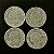 04 Moedas do Brasil - 2 Cruzeiros - 1960 - Aluminio - Mbc - ref.3301 - Imagem 2