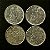 04 Moedas do Brasil - 20 Centavos - 1970-75-77-78 - Aço Inoxidavel - Mbc - ref.3305 - Imagem 2