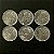 06 Moedas do Brasil - 10 Centavos 67-70-74-75-76-77 - Aço Inoxidavel - Mbc - ref.3307 - Imagem 2