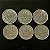 06 Moedas do Brasil - 10 Centavos 67-70-74-75-76-77 - Aço Inoxidavel - Mbc - ref.3307 - Imagem 1